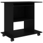 Mesa de ordenador madera contrachapada blanco 80x50x75 cm