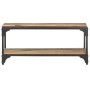 Mesa de centro de madera maciza reciclada 90x30x40 cm
