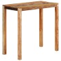Mesa alta de bar madera maciza reciclada 112x55x108 cm