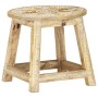 Taburete pintado a mano madera maciza de mango 38x38x35 cm