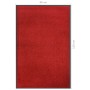 Felpudo rojo 80x120 cm