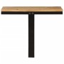 Estante de pared madera maciza de mango y hierro 40x30x32 cm