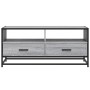 Mesa de centro madera ingeniería metal gris Sonoma 100x50x45cm