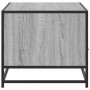 Mesa de centro madera ingeniería metal gris Sonoma 100x50x45cm