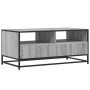 Mesa de centro madera ingeniería metal gris Sonoma 100x50x45cm