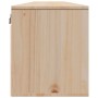 Armario de pared 2 uds madera maciza de pino 100x30x35cm