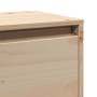 Armario de pared 2 uds madera maciza de pino 100x30x35cm