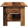 Mesa de centro madera ingeniería madera envejecida 102x55x42 cm