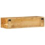 Mueble de TV de pared madera maciza de acacia 80x30x19 cm
