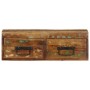 Mueble de TV de pared madera maciza reciclada 60x30x19 cm