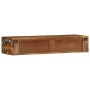 Mueble de TV de pared madera maciza reciclada 100x30x19 cm