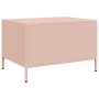 Mesa de centro acero laminado en frío rosa 68,5x50x43,5 cm
