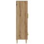 Aparador alto de madera contrachapada artesano roble