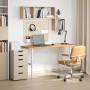 Tablero escritorio rectangular madera maciza roble marrón claro