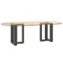 Patas de mesa de centro en forma de T 2 uds antracita acero