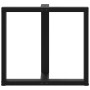 Patas de mesa de comedor en forma de T 2 uds acero negro