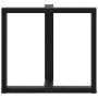 Patas de mesa de comedor en forma de T 2 uds acero negro