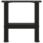 Patas para mesa de centro de acero negro 2 uds 30×40 cm