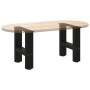 Patas para mesa de centro de acero negro 2 uds 30×40 cm