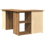 Escritorio de esquina madera contrachapada 145x100x76 cm