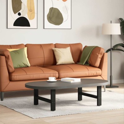 Patas para mesa de centro de acero negro 2 uds 30×70 cm