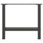 Patas para mesa de centro de acero antracita 2 uds 42×50 cm