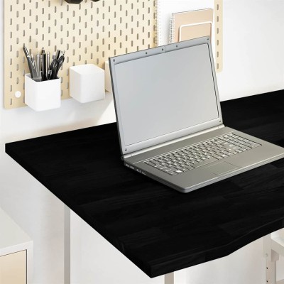 Tablero escritorio 100x80x2,5cm rectangular madera maciza roble