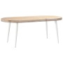 Patas para mesa de centro cónicas 4 uds acero blanco 30-31 cm