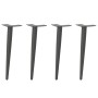 Patas para mesa de centro cónicas 4 uds acero antracita 42-43cm