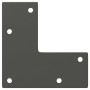 Patas para mesa de centro cónicas 4 uds acero antracita 42-43cm