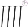 Patas para mesa de centro cónicas 4 uds acero negro 72-73 cm