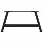 Patas de mesa de centro forma A 2uds acero negro 70x(30-31) cm