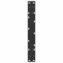 Patas de mesa de centro forma A 2uds acero negro 70x(30-31) cm