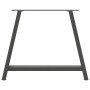 Patas de mesa centro forma A 2uds acero antracita 100x(72-73)cm