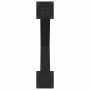 Patas para mesa de comedor en forma de X 2 uds acero negro