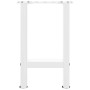 Patas de mesa de centro acero blanco 2 uds 38x(42-43) cm