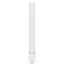 Patas de mesa de centro acero blanco 2 uds 60x(72-73) cm