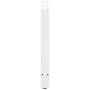 Patas de mesa de centro acero blanco 2 uds 80x(72-73) cm