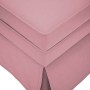 Chaise longue respaldo reposabrazos derecho terciopelo rosa