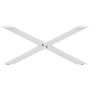 Patas de mesa de centro forma X 2uds acero blanco 70x(30-31) cm
