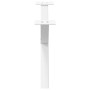 Patas de mesa de centro forma X 2uds acero blanco 70x(30-31) cm