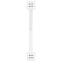 Patas de mesa de centro forma X 2uds acero blanco 70x(30-31) cm