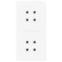 Patas de mesa de centro forma X 2uds acero blanco 28x(42-43) cm