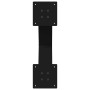 Patas de mesa de centro forma X 2uds acero negro 50x(42-43) cm
