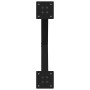 Patas de mesa de centro forma X 2uds acero negro 60x(42-43) cm