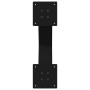 Patas para mesa comedor forma X 2uds acero negro 50x(72-73) cm