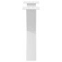 Patas de mesa de centro forma X 2uds acero blanco 60x(42-43) cm