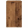 Mesa auxiliar de madera contrachapada envejecida 50x30x50 cm