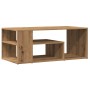 Mesa de centro madera contrachapada roble artisan 100x50x40 cm