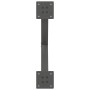 Patas para mesa de comedor en forma de X 2 uds acero antracita